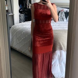 Red free people dress with tags